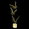 Eagle bird sculpture - three brass metal eagles by Curtis Jere